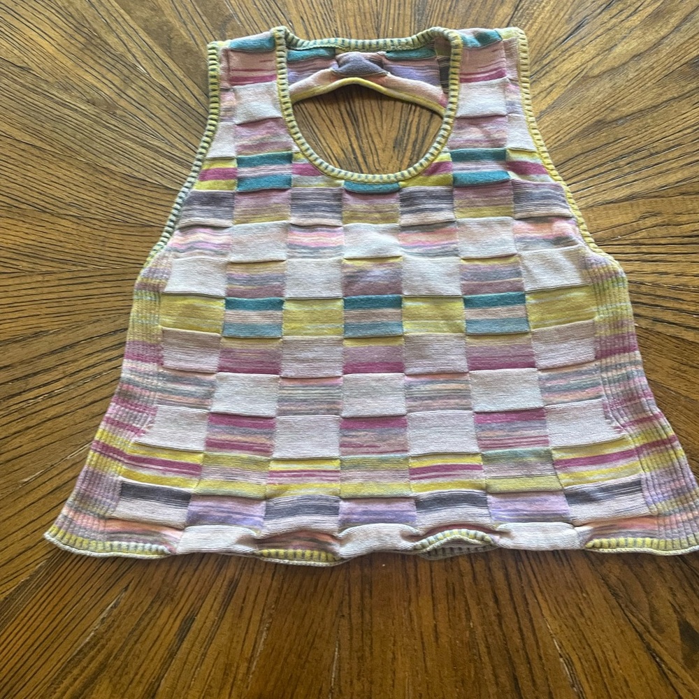 Multicolor Striped Crop Top